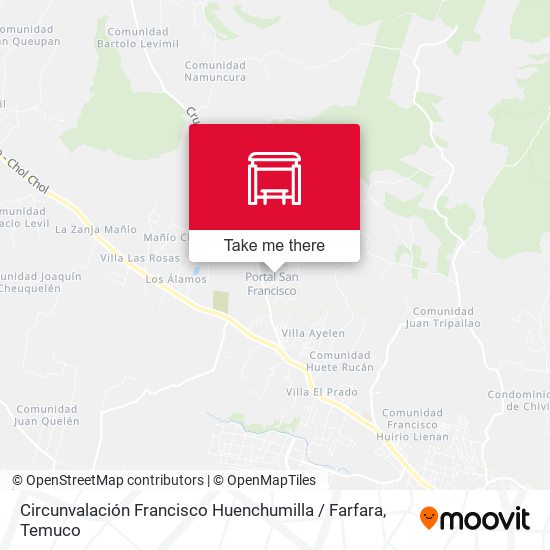 Circunvalación Francisco Huenchumilla / Farfara map