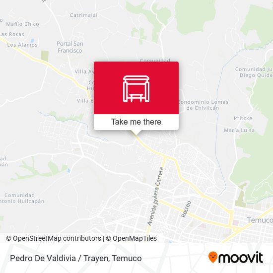 Mapa de Pedro De Valdivia / Trayen
