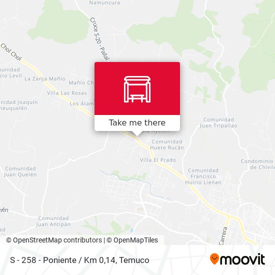 S - 258 - Poniente / Km 0,14 map