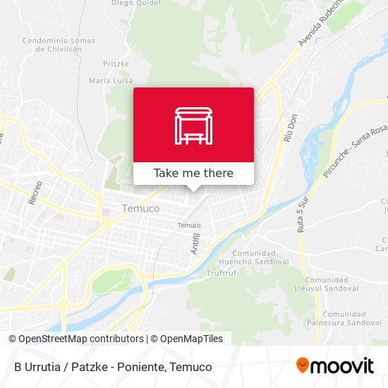 Mapa de B Urrutia / Patzke - Poniente