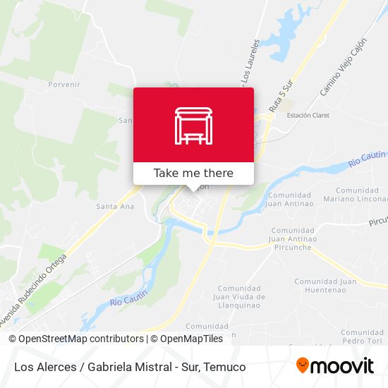 Los Alerces / Gabriela Mistral - Sur map