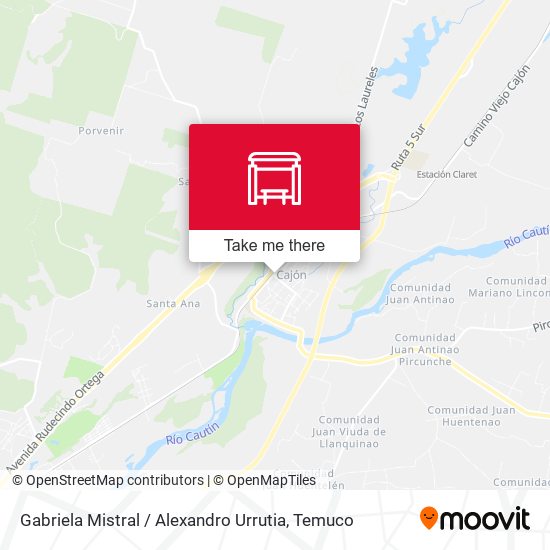 Gabriela Mistral / Alexandro Urrutia map