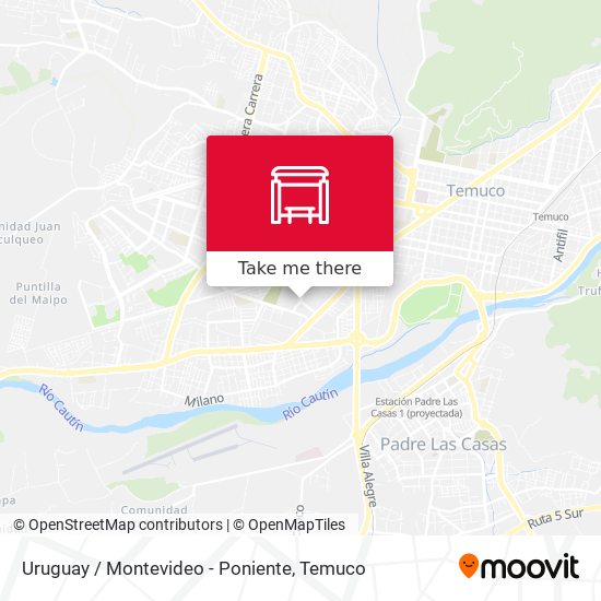 Mapa de Uruguay / Montevideo - Poniente