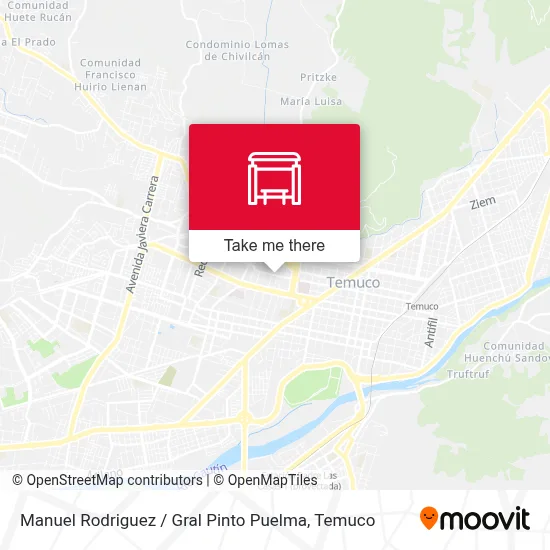 Manuel Rodriguez / Gral Pinto Puelma map