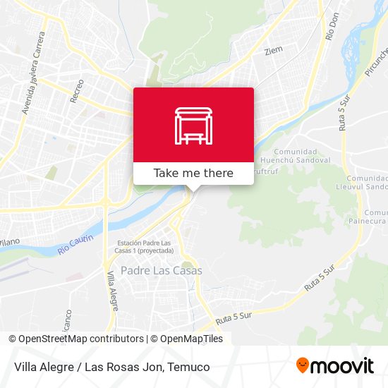 Villa Alegre / Las Rosas Jon map