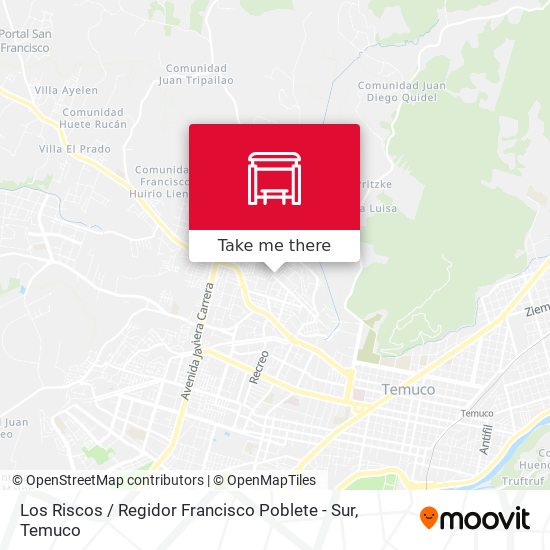 Los Riscos / Regidor Francisco Poblete - Sur map
