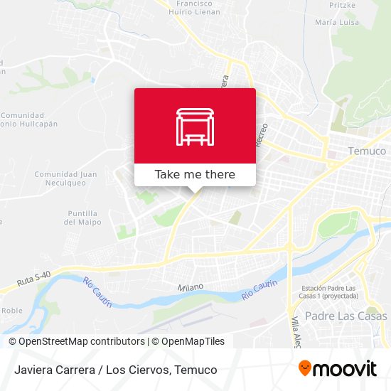 Javiera Carrera / Los Ciervos map