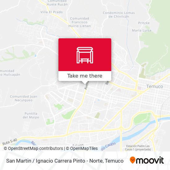 Mapa de San Martin / Ignacio Carrera Pinto - Norte
