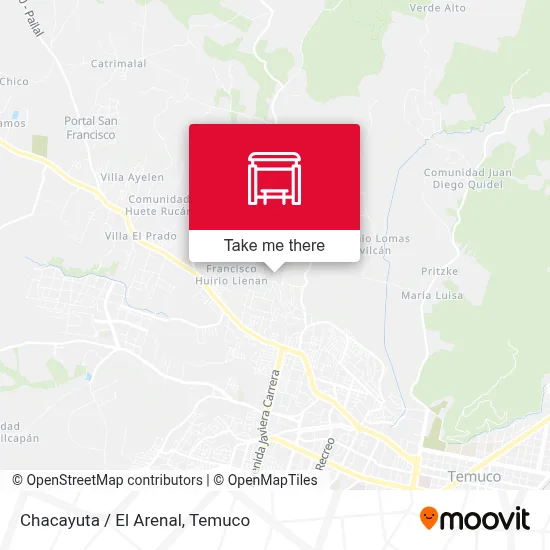 Chacayuta / El Arenal map