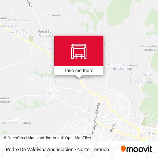 Pedro De Valdivia/ Anunciacion - Norte map