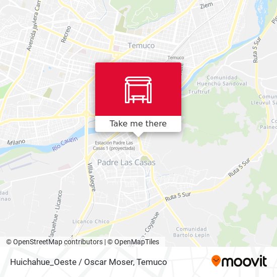 Mapa de Huichahue_Oeste / Oscar Moser
