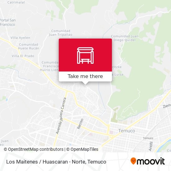 Los Maitenes / Huascaran - Norte map