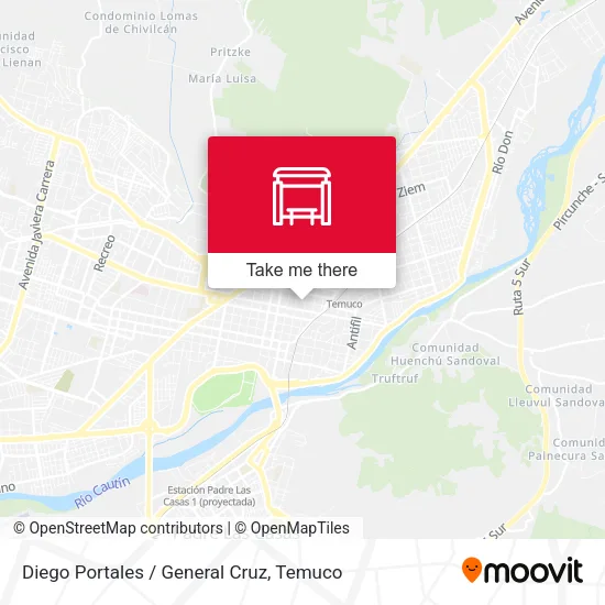 Diego Portales / General Cruz map
