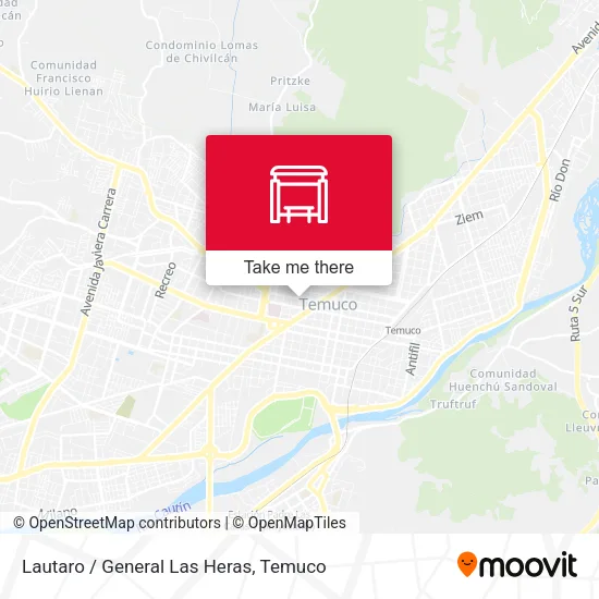 Lautaro / General Las Heras map