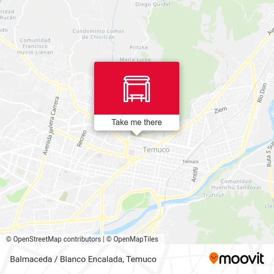 Balmaceda / Blanco Encalada map