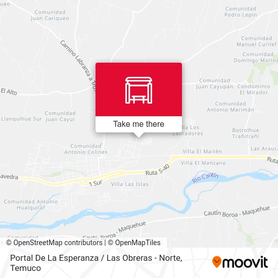 Portal De La Esperanza / Las Obreras - Norte map