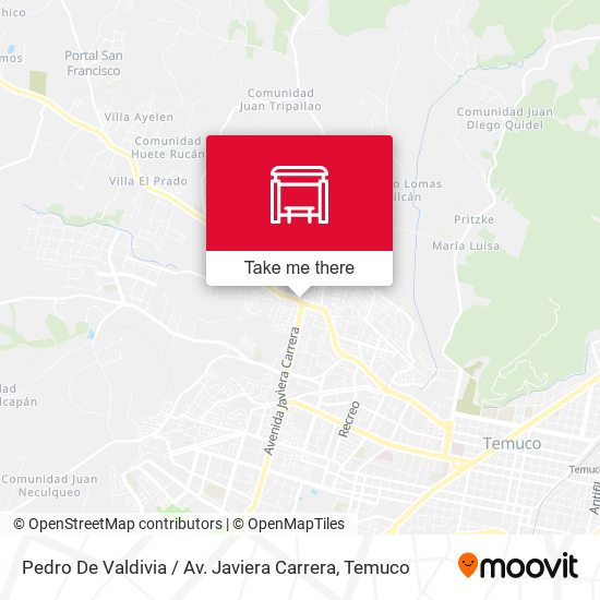 Pedro De Valdivia / Av. Javiera Carrera map