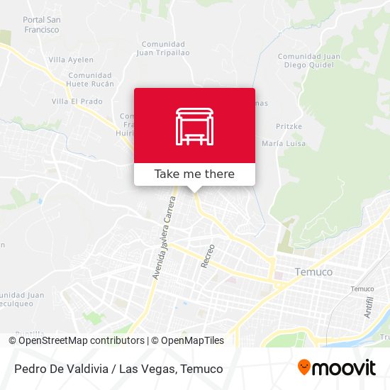 Pedro De Valdivia / Las Vegas map