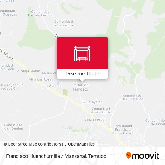 Francisco Huenchumilla / Manzanal map