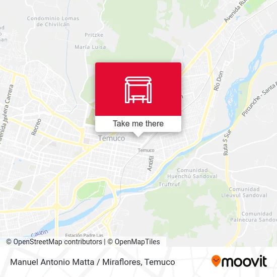 Manuel Antonio Matta / Miraflores map