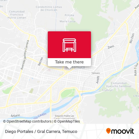 Diego Portales / Gral Carrera map