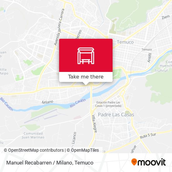 Mapa de Manuel Recabarren / Milano