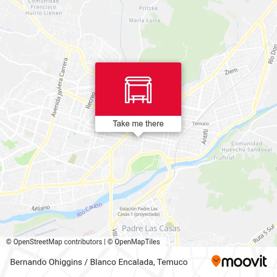 Bernando Ohiggins / Blanco Encalada map