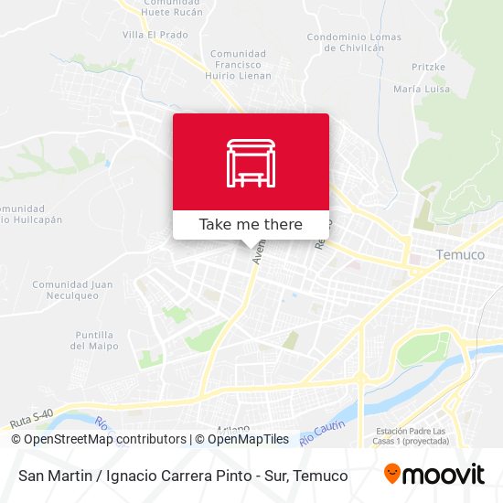 Mapa de San Martin / Ignacio Carrera Pinto - Sur