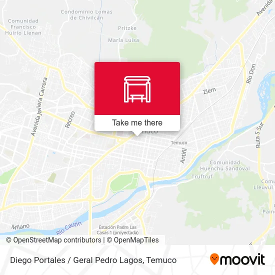 Mapa de Diego Portales / Geral Pedro Lagos