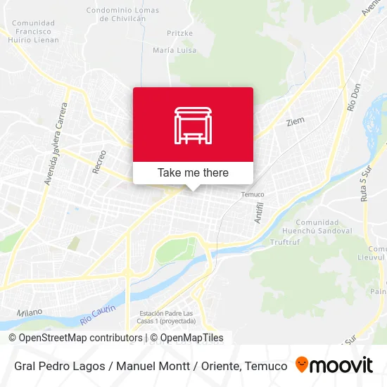 Gral Pedro Lagos / Manuel Montt / Oriente map