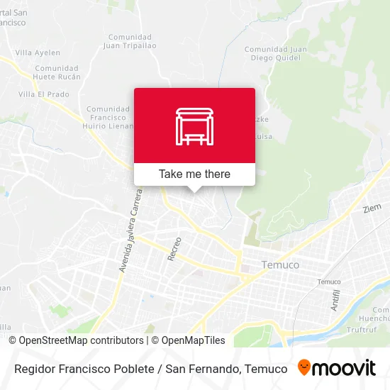 Regidor Francisco Poblete / San Fernando map