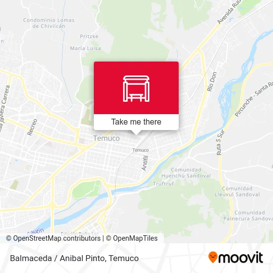 Balmaceda / Anibal Pinto map