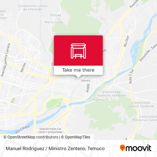 Manuel Rodriguez / Ministro Zenteno map
