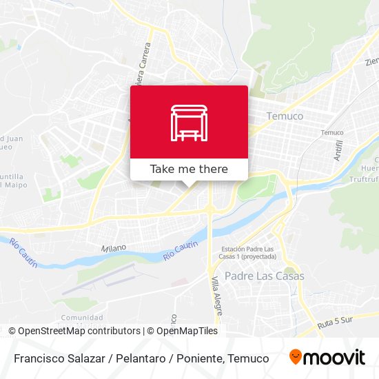 Mapa de Francisco Salazar / Pelantaro / Poniente