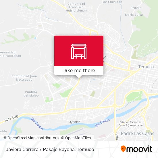 Javiera Carrera / Pasaje Bayona map