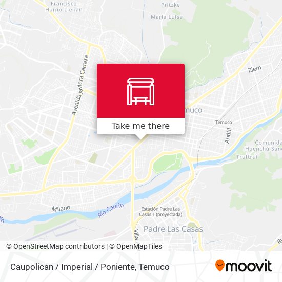 Caupolican / Imperial / Poniente map