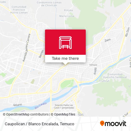 Caupolican / Blanco Encalada map