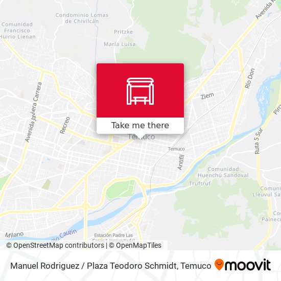 Mapa de Manuel Rodriguez / Plaza Teodoro Schmidt