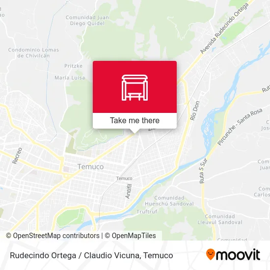 Rudecindo Ortega / Claudio Vicuna map