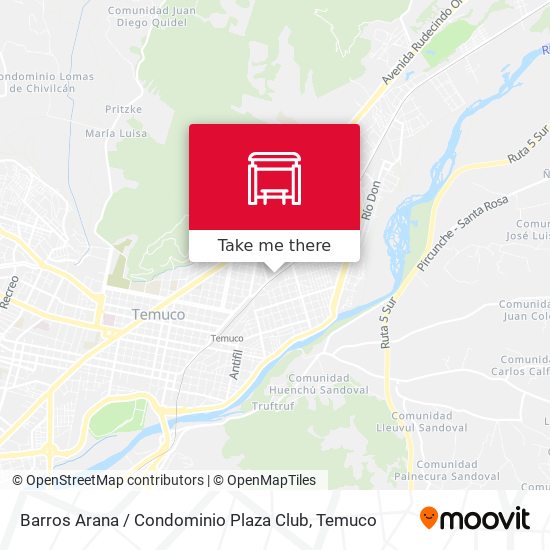 Mapa de Barros Arana / Condominio Plaza Club