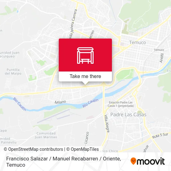 Francisco Salazar / Manuel Recabarren / Oriente map