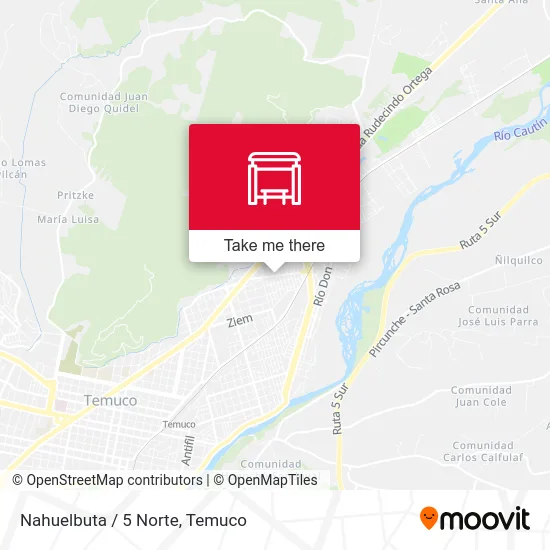 Mapa de Nahuelbuta / 5 Norte