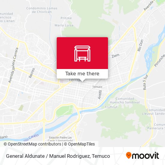Mapa de General Aldunate / Manuel Rodriguez