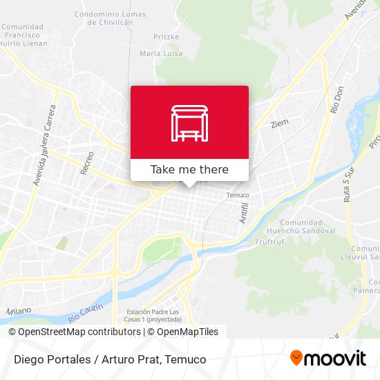 Mapa de Diego Portales / Arturo Prat