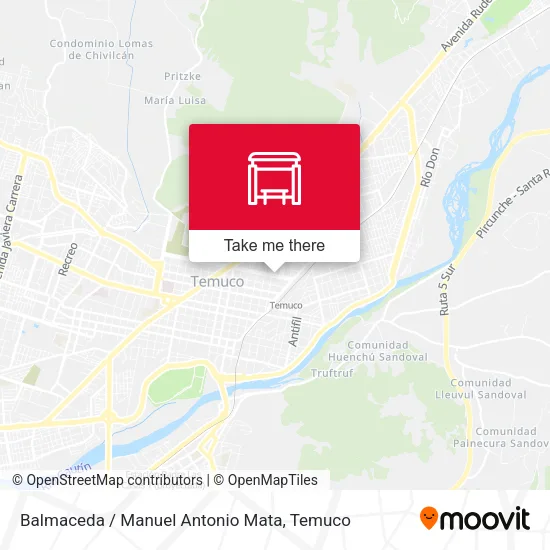 Balmaceda / Manuel Antonio Mata map