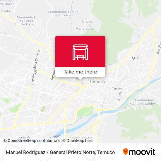 Mapa de Manuel Rodriguez / General Prieto Norte