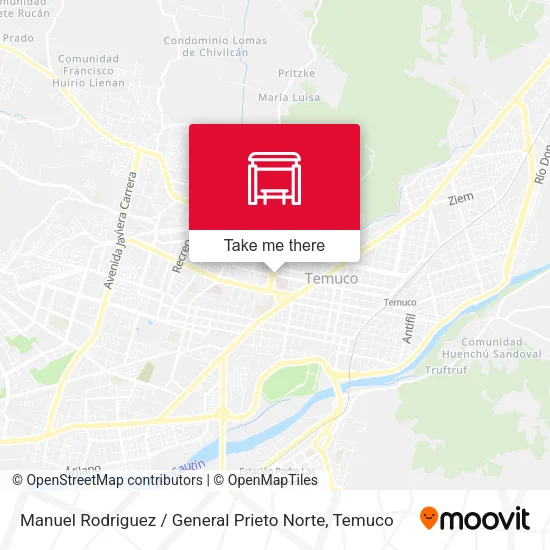 Mapa de Manuel Rodriguez / General Prieto Norte