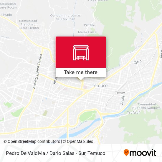 Pedro De Valdivia / Dario Salas - Sur map