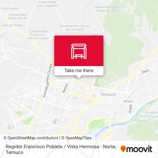 Regidor Francisco Poblete / Vista Hermosa - Norte map