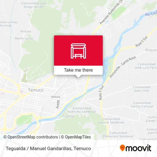 Tegualda / Manuel Gandarillas map